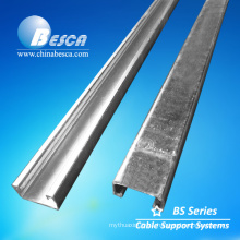 Pre-galvanized steel solid strut channel and accessories